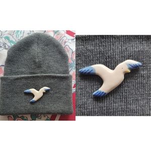 1980s Avon "Take Flight" ceramic brooch pin